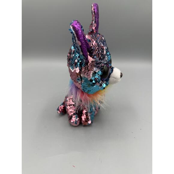 Ty Beanie Boos Flippables Yappy Chihuahua 6” Sequin Plush Dog Sparkle Puppy - Picture 2 of 6